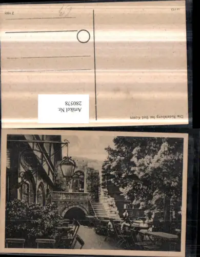 280578,Die Rudelsburg Burg b. Bad Kösen Gartenterrasse