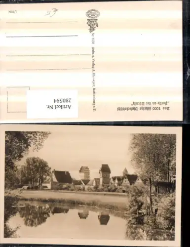 280594,Dinkelsbühl Partie an d. Wörnitz Türme