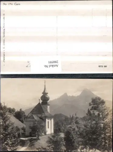 280591,Maria Gern Kirche b. Berchtesgaden Bergkulisse