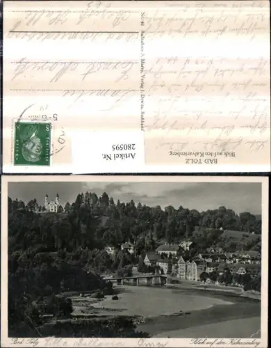 280595,Bad Tölz Teilansicht Blick auf d. Kalvarienberg Kirche