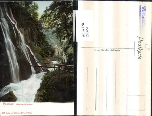 280654,Ramsau Wimbachklamm Wasserfall b. Berchtesgaden