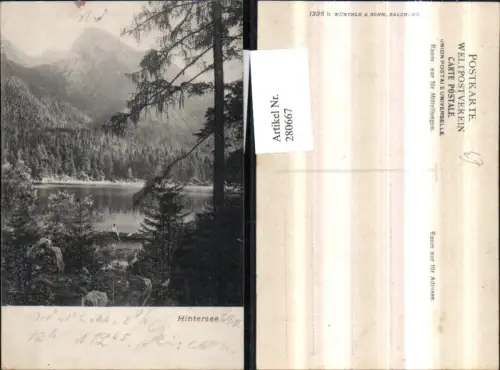 280667,Hintersee See Bergkulisse b. Ramsau Berchtesgaden