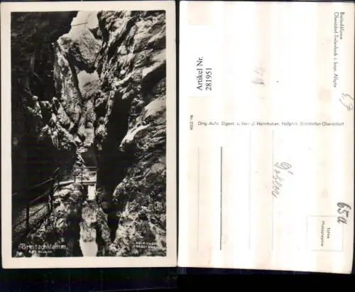 281951,Breitachklamm Klamm b. Oberstdorf Tiefenbach im Allgäu