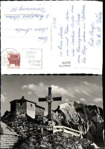 281978,Kehlsteinhaus Berghütte m. Gipfelkreuz u. Göll b. Berchtesgaden