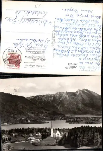 281992,Bad Wiessee Totale am Tegernsee m. Bodenschneid Bergkulisse