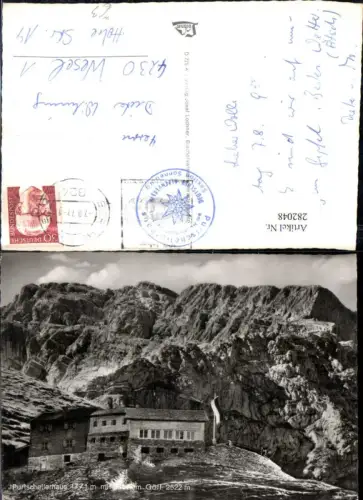 282048,Purtschelerhaus Berghütte m. Hohem Göll Bergkulisse b. Berchtesgaden