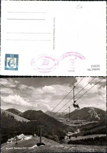 282052,Sessellift Berglift Steinberg-Alm Bergkulisse b. Ruhpolding