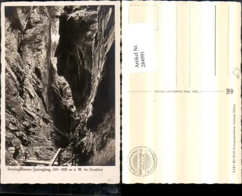 284991,Breitachklamm Zwingsteg Partie b. Oberstdorf