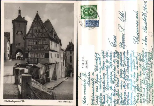 285897,Rothenburg ob d. Tauber Am Plönlein Turm Tor