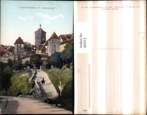 285913,Rothenburg ob d. Tauber Kobolzellertor Türme