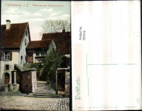 285916,Rothenburg ob d. Tauber Wohnung d. Stadtkirchners