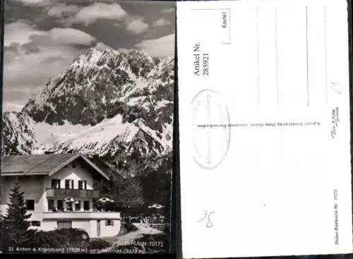 285921,St. Anton am Kranzberg Gasthof geg. Wörner Bergkulisse pub Foto H. Huber 10172