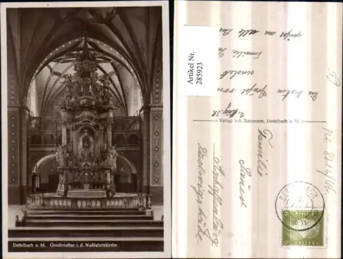 285923,Dettelbach am Main Gnadenaltar in d. Wallfahrtskirche Kirche