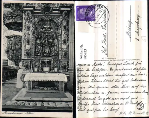 285933,Wettenhausen Unterrichts- u. Erziehungsanstalt d. Dominikanerinnen Rosenkranz Altar