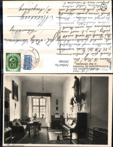 285980,Bad Wörishofen Haushaltungsschule u. Erziehungsanstalt d. Dominikanerinnen Musikzimmer Klavier