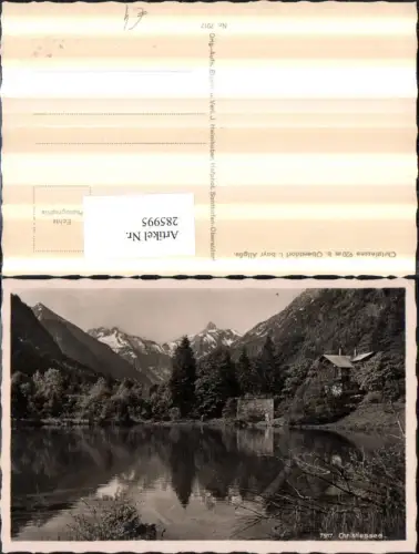 285995,Christlessee See b. Oberstdorf im Allgäu Bergkulisse