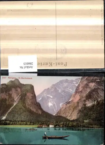286015,Königssee St. Bartholomä Bergkulisse Zille Ruderboot