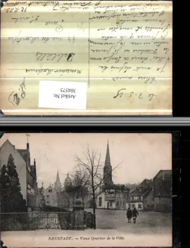 304575,Neustadt an d. Donau Vieux Quartier de la Ville Straßenansicht Türme