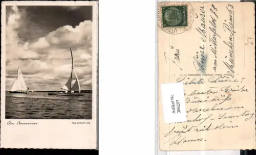 306297,Am Ammersee See b. Herrsching Segelboote