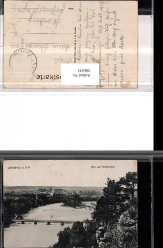 306345,Landsberg am Lech Teilansicht vom Krachenberg Brücke