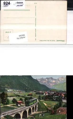 306384,Mittenwald Teilansicht Mittenwaldbahn Eisenbahn Viadukt Brücke pub Ottmar Zieher 4746