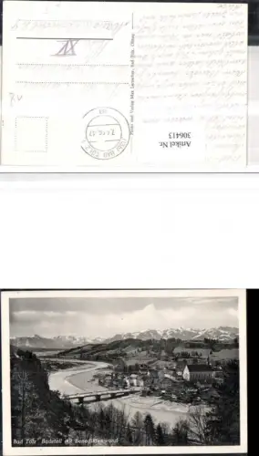 306413,Bad Tölz Totale Bodeteil m. Benediktenwand Bergkulisse