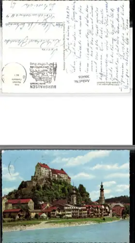 306416,Burghausen an d. Salzach Teilansicht m. Burg