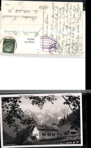 306426,Partnach-Alm Almhütte b. Garmisch-Partenkirchen Bergkulisse