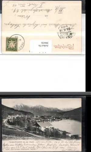 306436,Tegernsee Totale von d. Wacht Bergkulisse