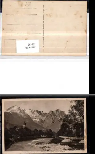 306455,Garmisch m. Loisach Alpspitze Waxenstein u. Zugspitze Bergkulisse