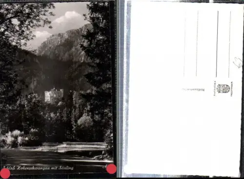 308363,Schloss Hohenschwangau b. Füssen m. Säuling