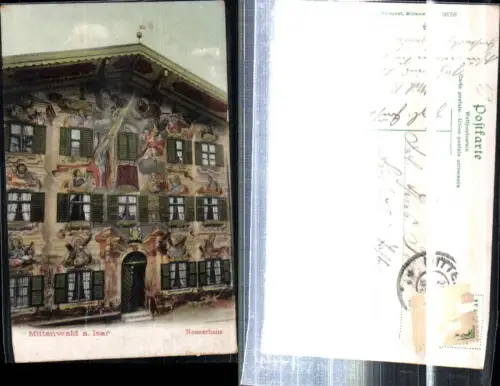 308373,Mittenwald an d. Isar Neunerhaus Wandgemälde