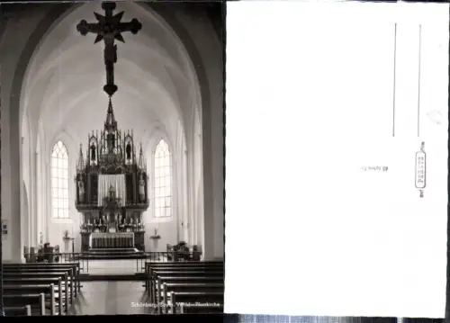 308390,Schönberg Pfarrkirche Kirche Innenansicht Altar