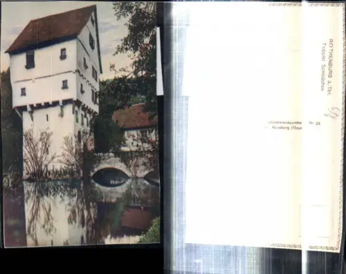 308403,Künstler AK Rothenburg ob d. Tauber Toppler Schlösschen