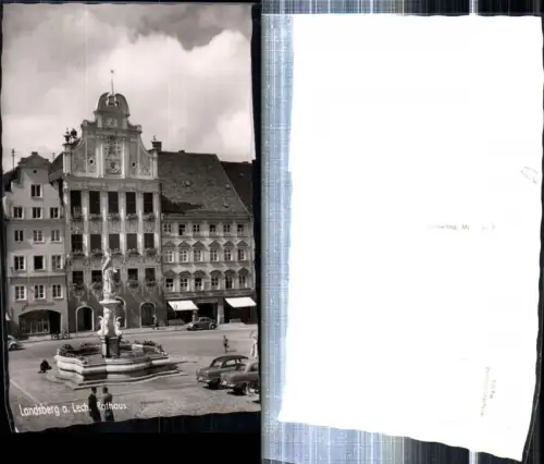 308412,Landsberg am Lech Rathaus Brunnen Geschäfte