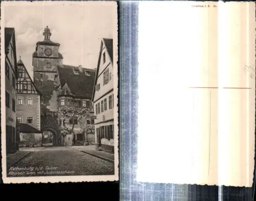 308413,Rothenburg ob d. Tauber Weißer Turm m. Judentanzhaus