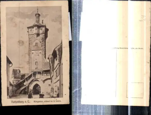 308414,Rothenburg ob d. Tauber Klingentor Turm