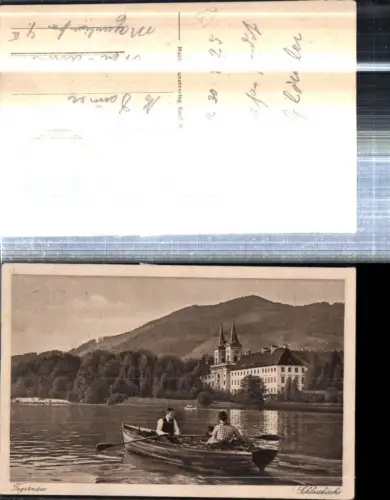 308429,Tegernsee Schlosskirche Ruderboot Boot