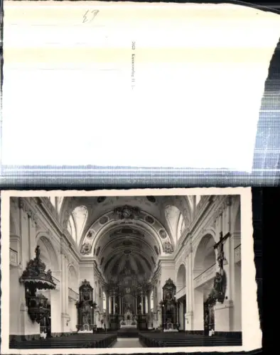308501,Altötting Basilika St. Anna Kirche Innenansicht Kanzel