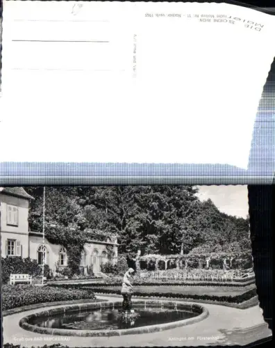 308529,Bad Brückenau Anlagen am Fürstenhof Brunnen