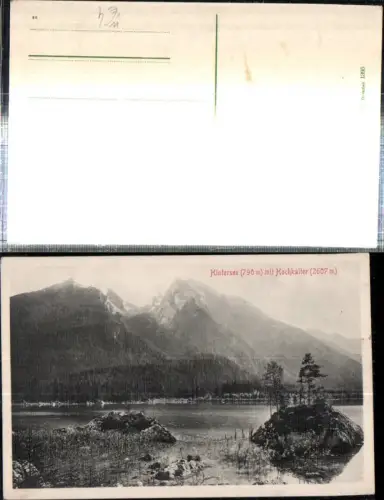 308545,Hintersee See b. Ramsau Berchtesgaden m. Hochkalter Bergkulisse pub Stengel e Co 1395
