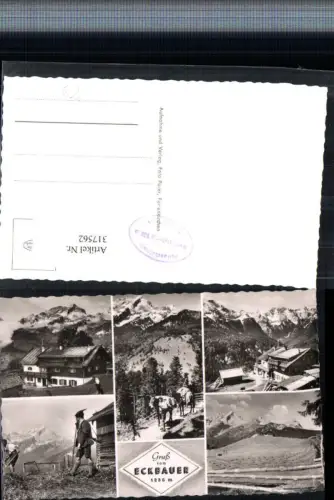 317562,Gruß v. Gasthof Eckbauer b. Garmisch-Partenkirchen Mehrbildkarte