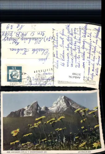317580,Der Watzmann von Berchtesgaden Bergkulisse pub H. Huber 8018