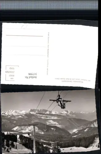 317598,Winklmoos b. Reit am Winkl Sessellift Bergkulisse Winterbild