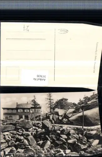 317630,Fichtelgebirge Kösseinegipfel m. Unterkunftshaus b. Wunsiedel