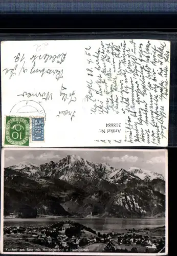318684,Kochel am See Totale m. Herzogstand u. Heimgarten Bergkulisse