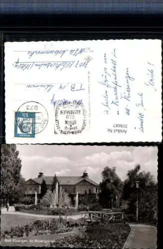 318687,Bad Kissingen Im Rosengarten Springbrunnen