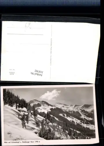 318702,Ochsenkopf u. Riedberger Horn b. Obermaiselstein Bergkulisse Winterbild