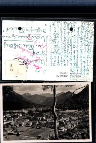 318704,Mittenwald Totale m. Tiroler Bergen Bergkulisse