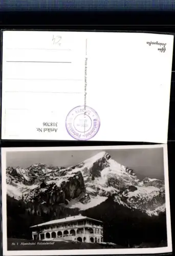 318706,Alpenhotel Raintalerhof b. Partenkirchen Bergkulisse